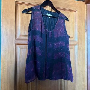 Burberry Mulberry Silk Check Tank Top